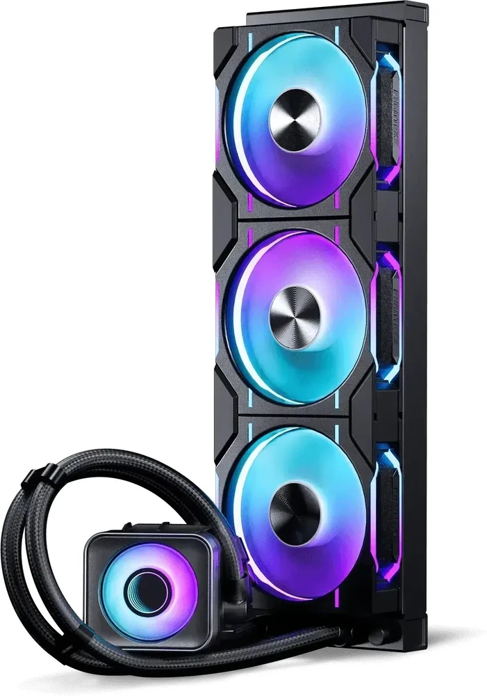PHANTEKS Glacier One 360D30 X2 DRGB All-in-One Liquid Cooler – 360mm, juodos spalvos