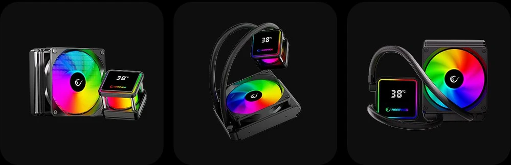 CPU aušintuvas RAMPAGE INFINITE V120 Baltas ARGB INTEL LGA1700/AMD AM5 120mm Liquid Cooler