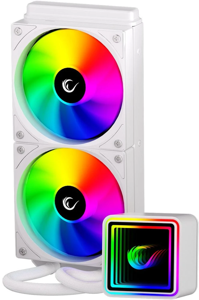 CPU AUŠINTUVAS RAMPAGE INFINITE V240 Baltas ARGB LGA1700/1851/AM5 240mm Liquid Cooler