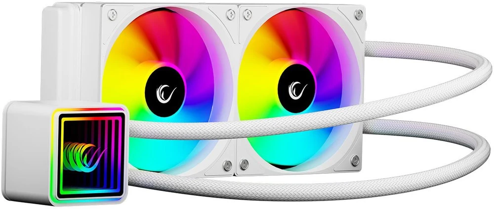 CPU AUŠINTUVAS RAMPAGE INFINITE V240 Baltas ARGB LGA1700/1851/AM5 240mm Liquid Cooler