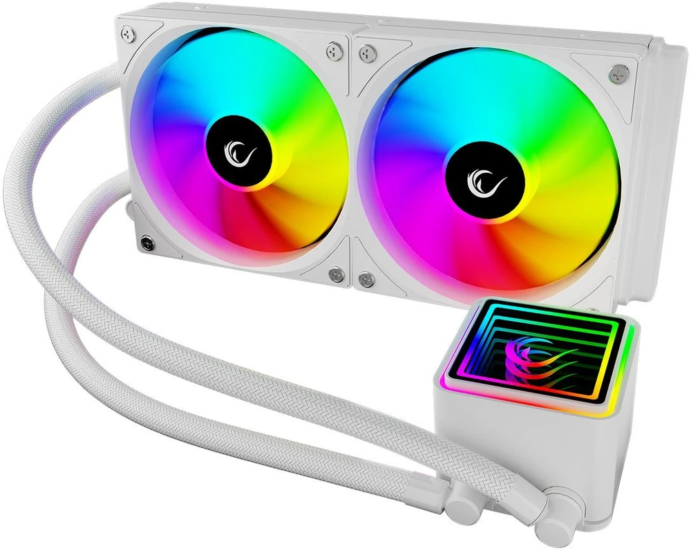 CPU AUŠINTUVAS RAMPAGE INFINITE V240 Baltas ARGB LGA1700/1851/AM5 240mm Liquid Cooler