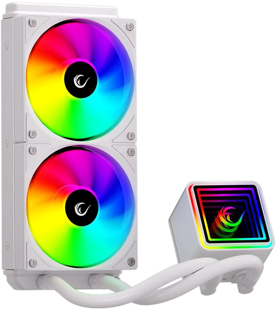 CPU AUŠINTUVAS RAMPAGE INFINITE V240 Baltas ARGB LGA1700/1851/AM5 240mm Liquid Cooler