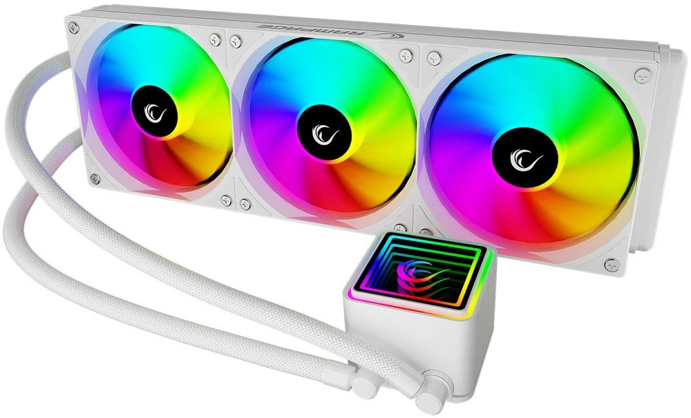 CPU AUŠINTUVAS RAMPAGE INFINITE V360 Baltas ARGB LGA1700/1851/AM5 360mm Liquid Cooler
