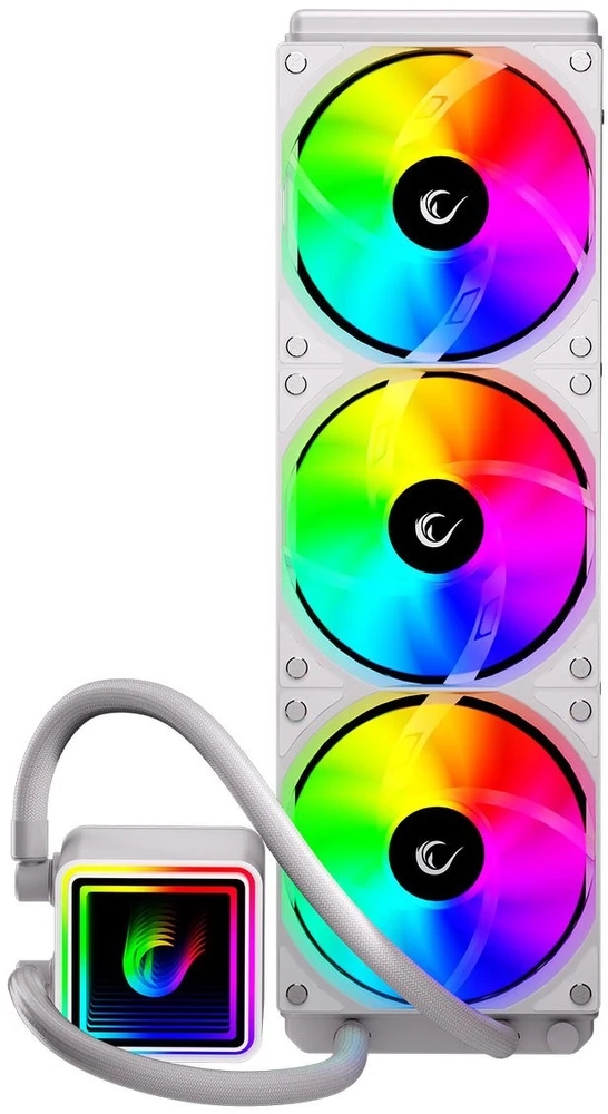 CPU AUŠINTUVAS RAMPAGE INFINITE V360 Baltas ARGB LGA1700/1851/AM5 360mm Liquid Cooler