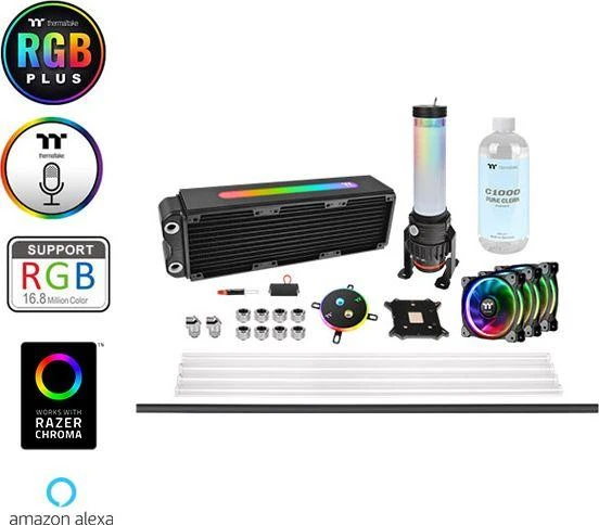 Thermaltake Pacific M360 Plus D5 Skysčio aušinimo rinkinys 12 cm