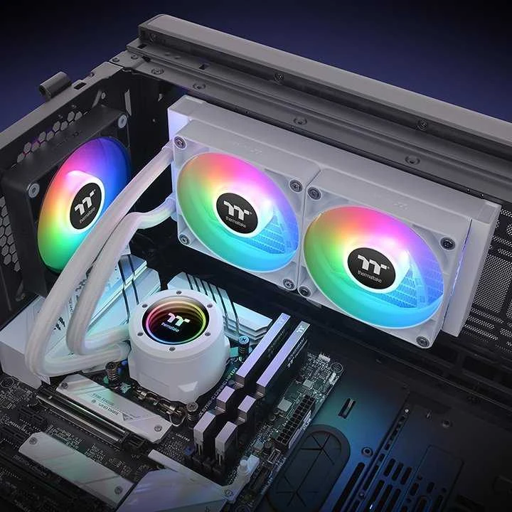 Thermaltake TH240 V2 ARGB Sync CPU Liquid Cooler Snow Edition