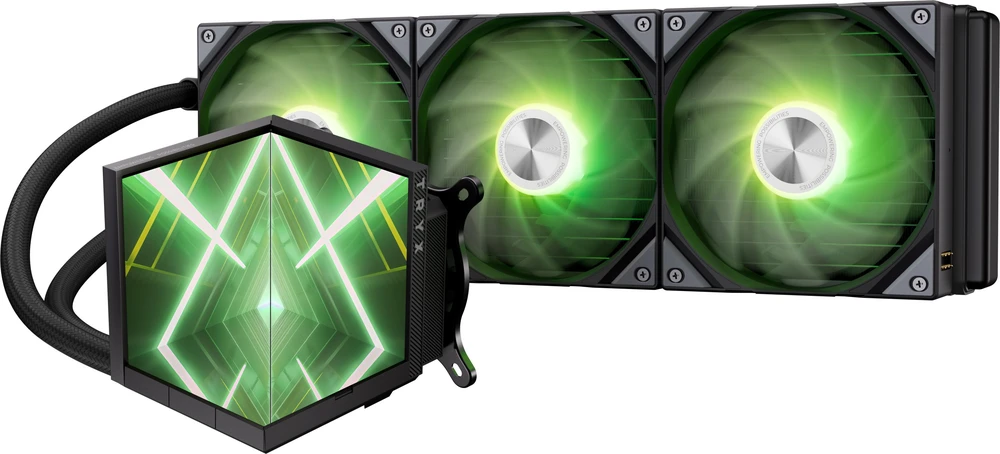 TRYX STAGE ARGB 360 AiO Vanduo Cooling, Dual IPS Ekranas – 360mm, Juodas