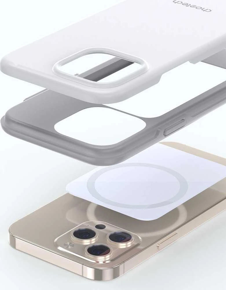 Choetech MFM Anti-drop Apple iPhone 13 Pro Max dėklas telefonui baltos spalvos (PC0114-MFM-WH)