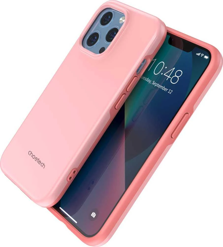 Choetech MFM Anti-drop MagSafe Apple iPhone 13 Pro Max dėklas telefonui rožinės spalvos (PC0114-MFM-PK)