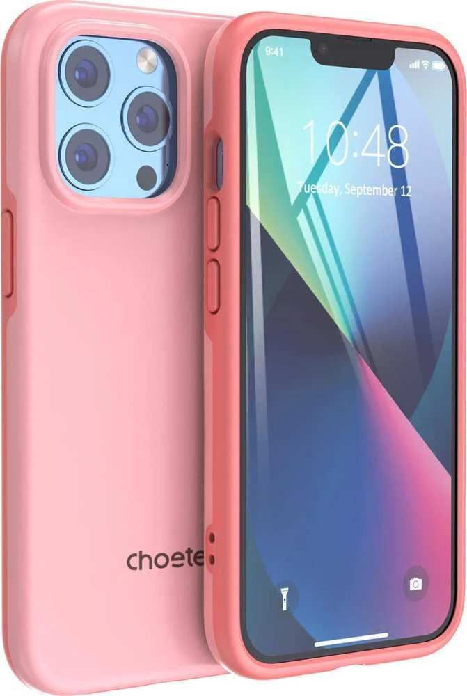 Choetech MFM Anti-drop MagSafe Apple iPhone 13 Pro Max dėklas telefonui rožinės spalvos (PC0114-MFM-PK)