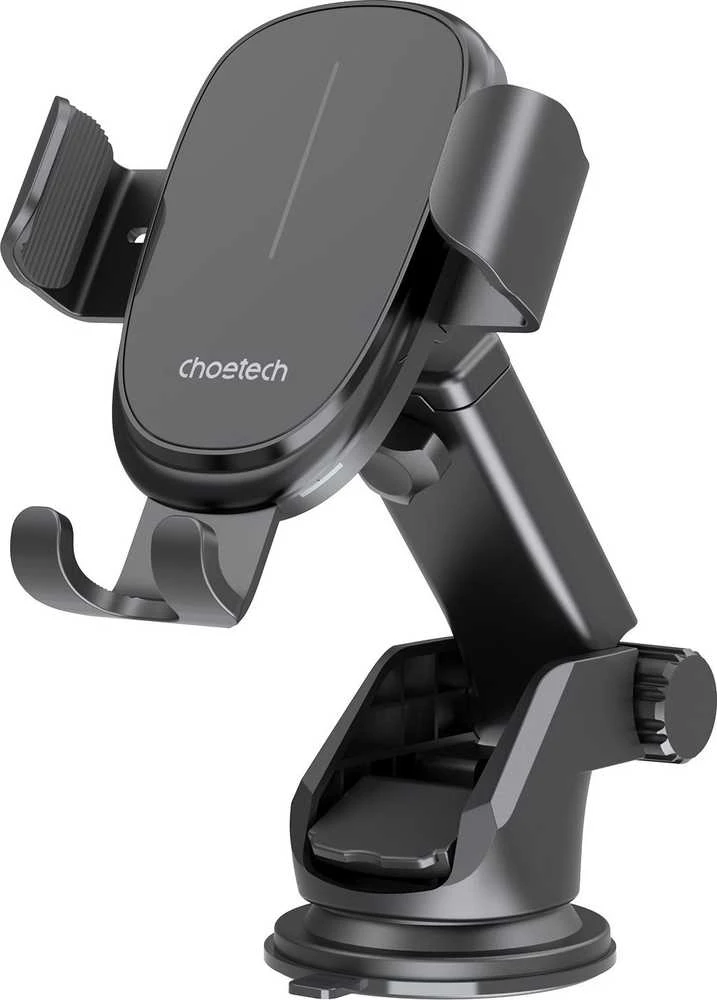 Automobilinis laikiklis-įkroviklis Choetech T203-F 15W Gravity Car Charger Holder juodas