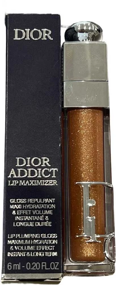 Christian Dior Dior Addict Lip Maximizer lūpas putlinantis blizgis, spalva: 049 Pure Copper, 6 ml