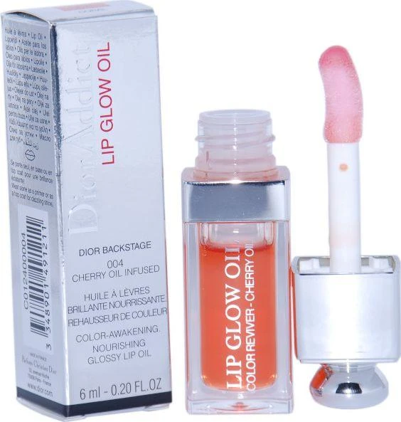 Dior Addict Lip Glow Oil maitinamasis lūpų spalvą paryškinantis aliejus, 6ml, spalva: 004 Coral
