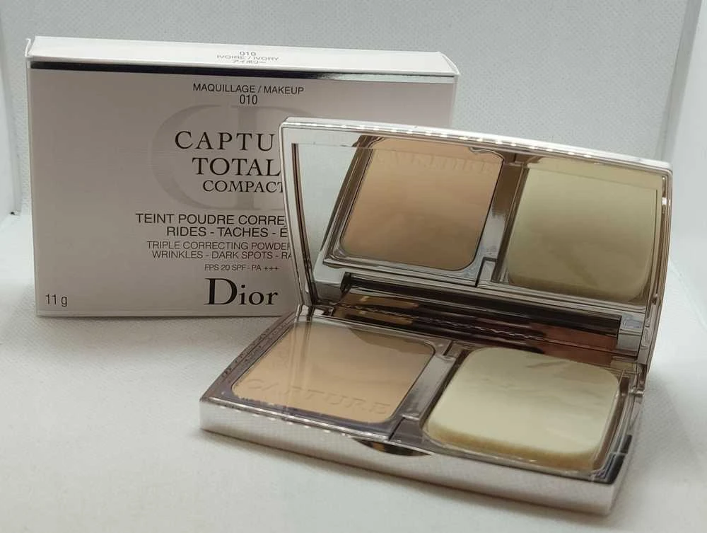 Christian Dior Capture Totale ilgai išliekantis kompaktiškas makiažo pagrindas 10 Ivory, 11 g
