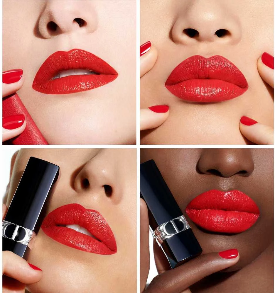 Christian Dior Couture Colour Floral Satin Finish Kreminis Lipstick 080 Raudona Smile Papildomas 3.5 g