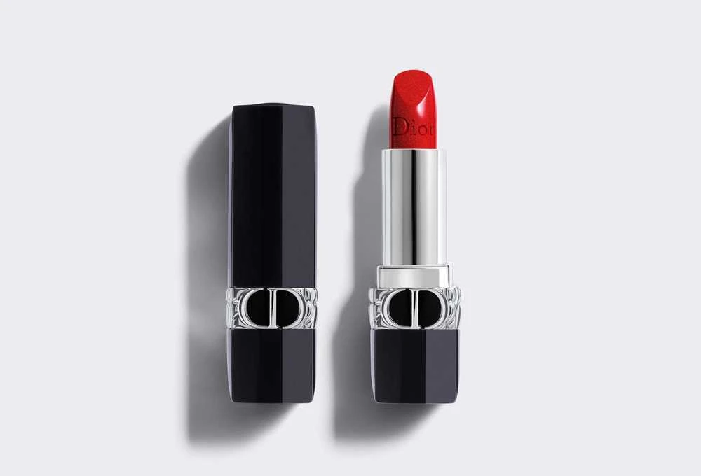 Shiseido Christian Dior Couture Colour Metallic Kreminis Lipstick 999 Raudona Papildomas 3.5 g