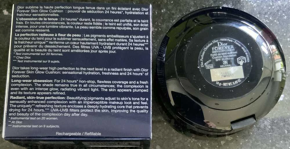 Christian Dior Forever Skin Cushion ilgai išliekantis kompaktiškas makiažo pagrindas 2N SPF 50, 14 g