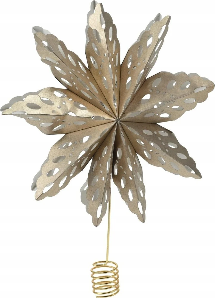 Christmas Decoration Kalėdinė žvaigždė 30 cm auksinė popierinė