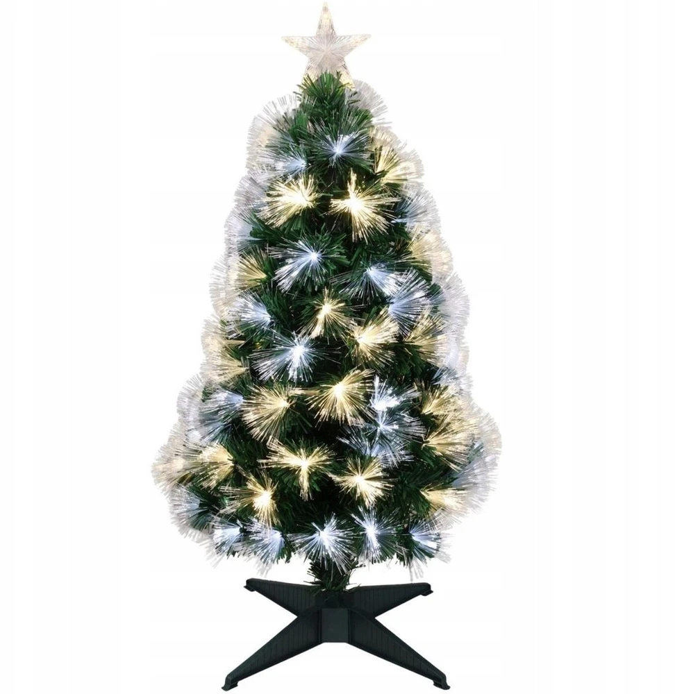 Christmas Decoration Dekoratyvinė LED eglutė su šviesolaidžiais 90 cm