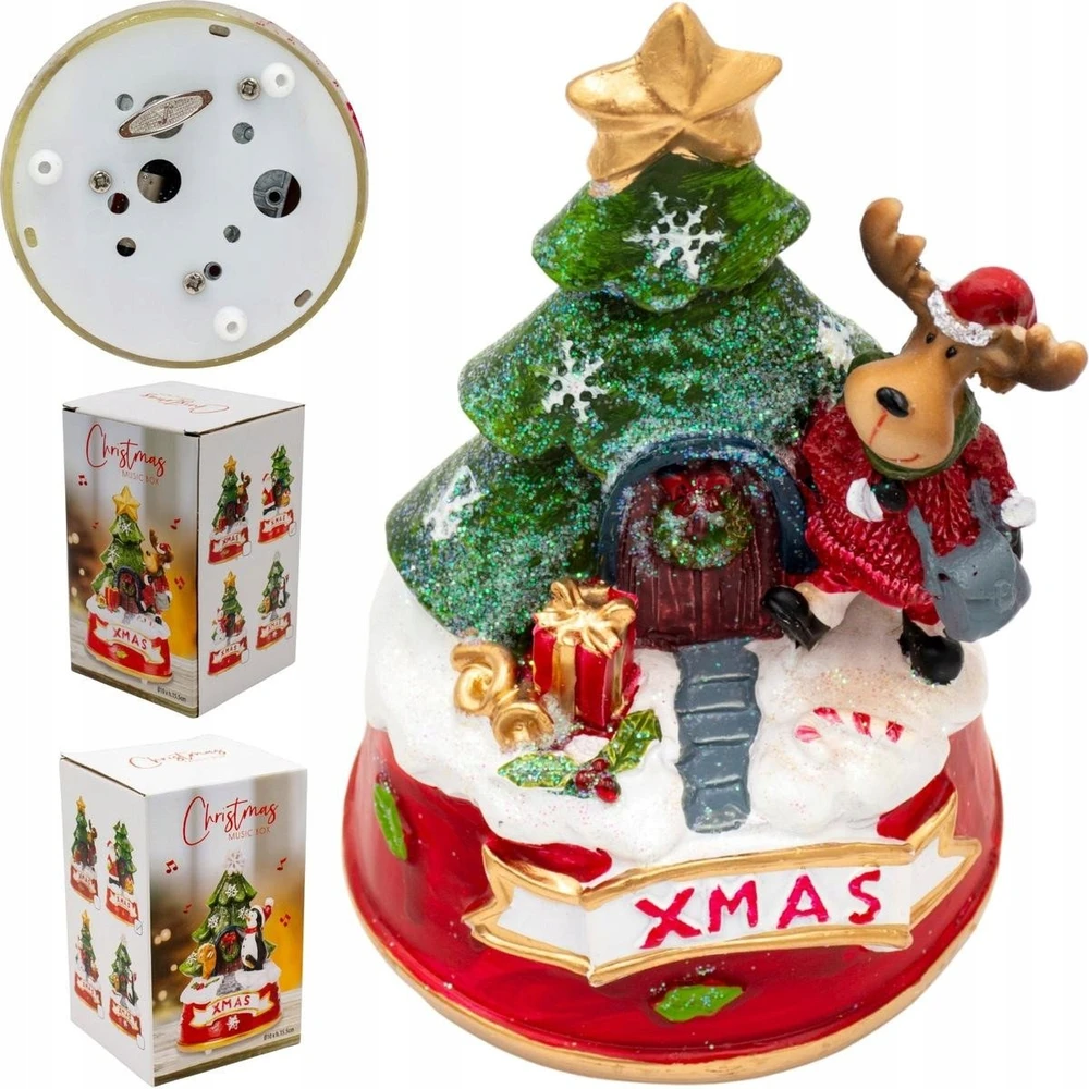 Christmas Decoration Kalėdinė muzikinė elnio dekoracija