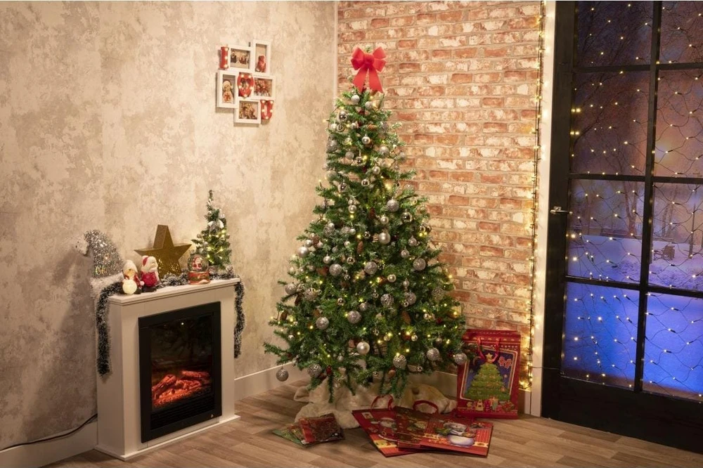 Christmas Decoration Plastikiniai sidabriniai kalėdiniai burbulai 6 cm