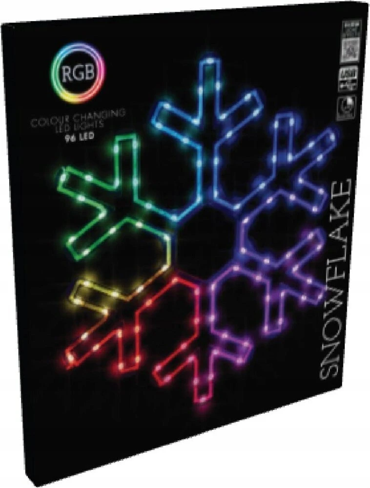 None Decoration Snowflake with LED. AVX000160. D50 cm var. colors