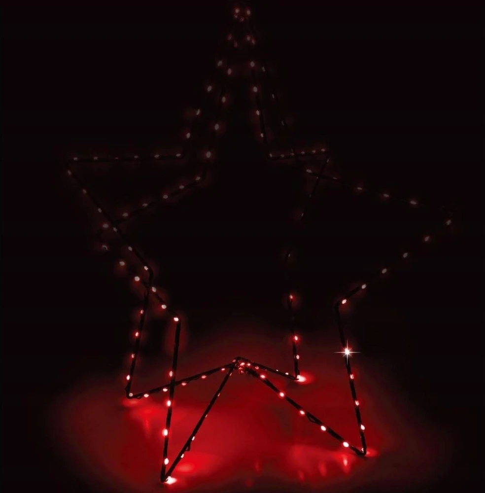 Christmas Decoration 3D dekoratyvinė žvaigždė su 120 LED, 80 cm
