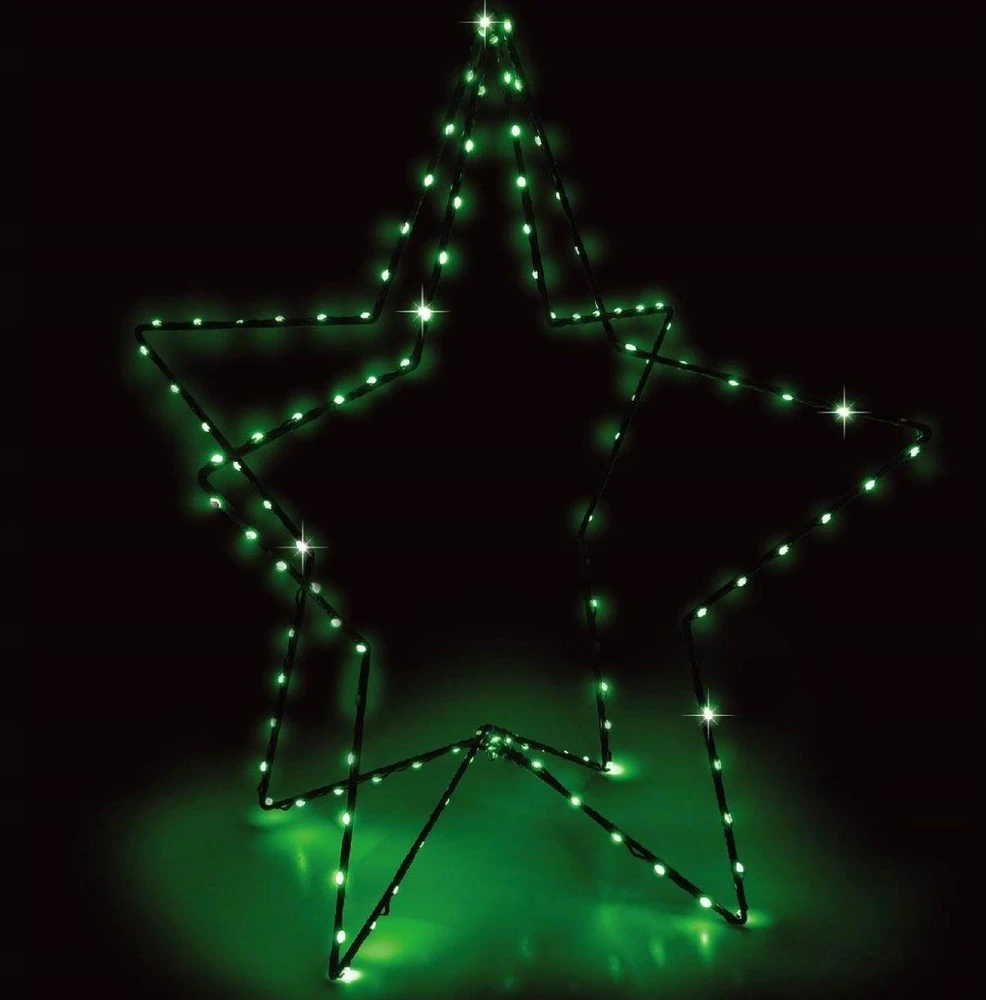 Christmas Decoration 3D dekoratyvinė žvaigždė su 120 LED, 80 cm