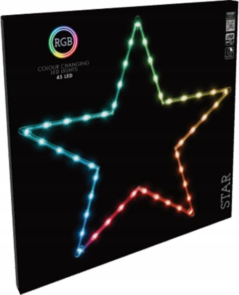 None Kabanti kaboji žvaigždės lemputė su 45 LED RGB