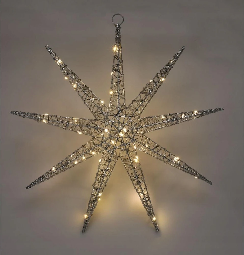 Christmas Decoration kabanti snaigės dekoracija su 50 LED