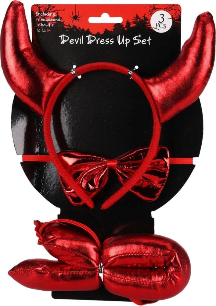 Christmas Decoration Nežinomas Karnavalo aksesuarų rinkinys velnias 348900740, raudona