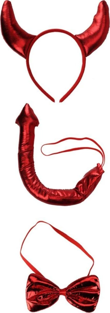 Christmas Decoration Nežinomas Karnavalo aksesuarų rinkinys velnias 348900740, raudona