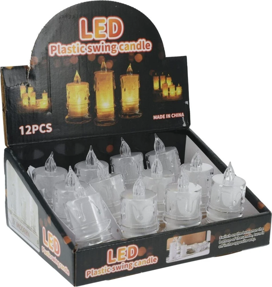Christmas Gifts Dekoratyvinė 5x8 cm žvakė su LED