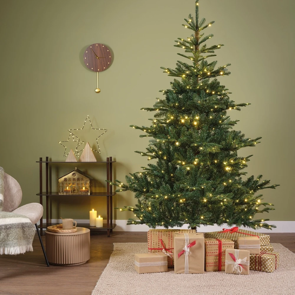 None Nežinomas Dirbtinė Kalėdų eglutė Kiens Fir 670280, 210 cm, su LED