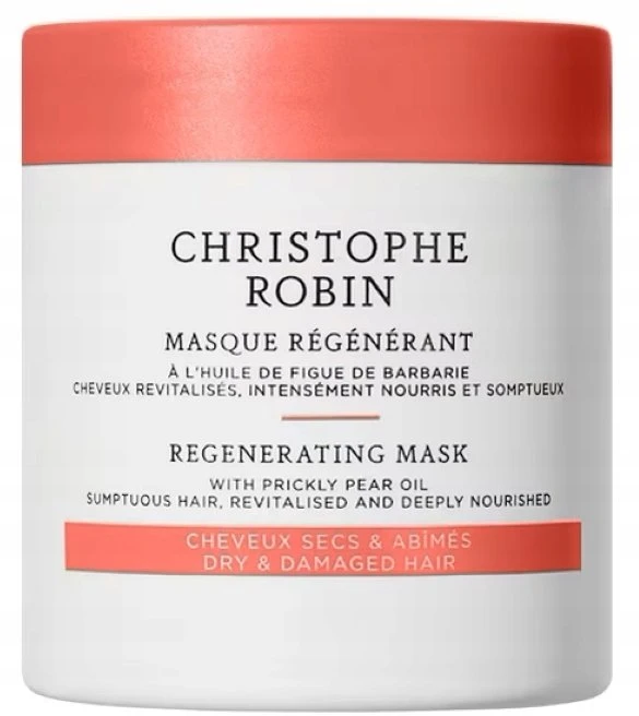 Christophe Robin Regenerating Mask kreminė odżywcza maska do włosów suchych i zniszczonych 75ml