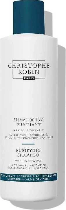 Christophe Robin Purifying Šampūnas With Thermal Mud valomasis plaukų šampūnas 250ml