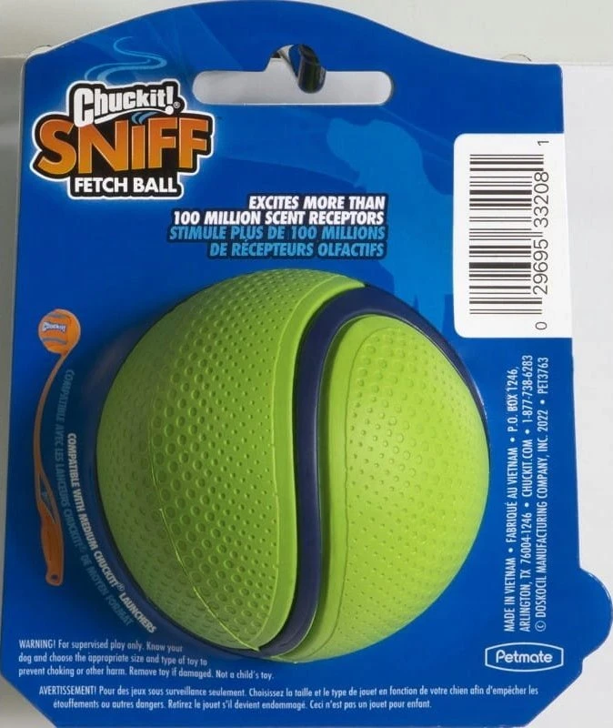 Chuckit! Chuckit! Žemės riešutų sviesto terpės „Sniff Fetch Ball“ [33208]