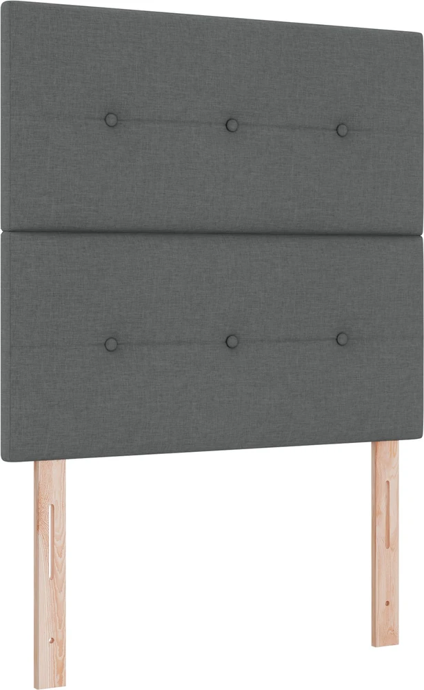 Kiemas lova su galvūgalio Tamsiai pilka 80 x 200 cm audinys