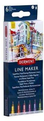 Cienkopisy Derwent Line Maker spalva 6