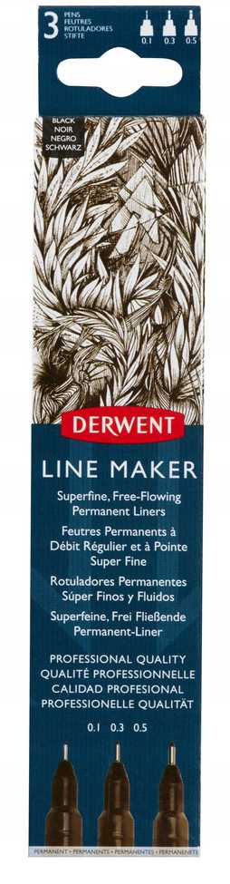 Cienkopisy Derwent Line Maker spalva 6