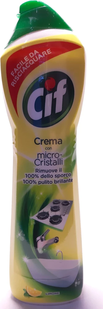 Dėklas CREAM Šveičiamasis pienelis CIF Kreminis Lemon, 500ml