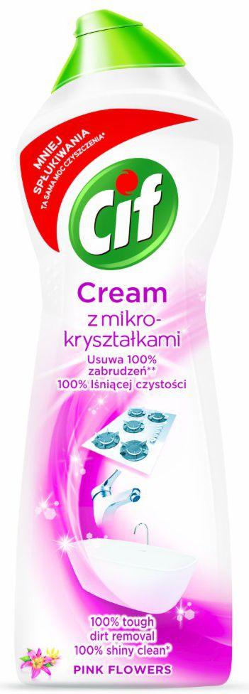 CREAM Šveičiamasis pienelis CIF Kreminis Rožinė Flower, 780ml