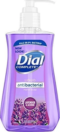 Dial, antibakterinis, levandų - jazminų kvapo skystas muilas rankoms, 221 ml