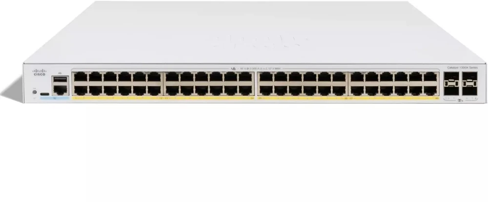 Šakotuvas Cisco CATALYST 1300X 48-PORT GE POE - 4X10G SFP+