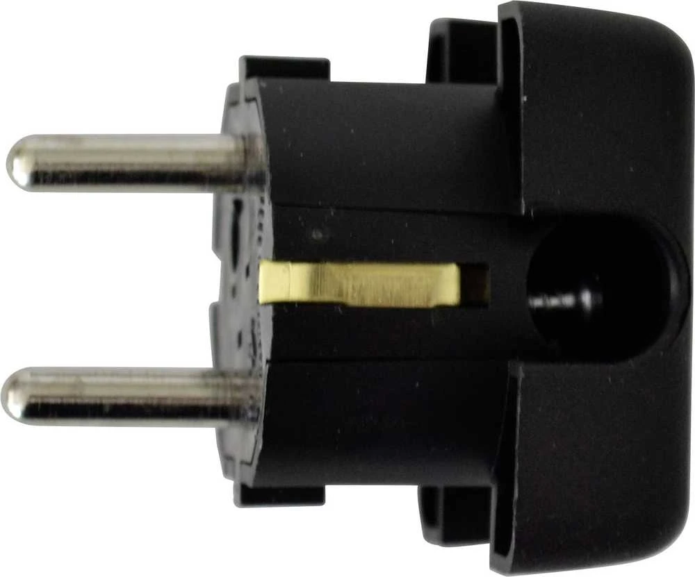N_L Kištukas kampu N&L, 3P, 16A, 250V, juodos spalvos