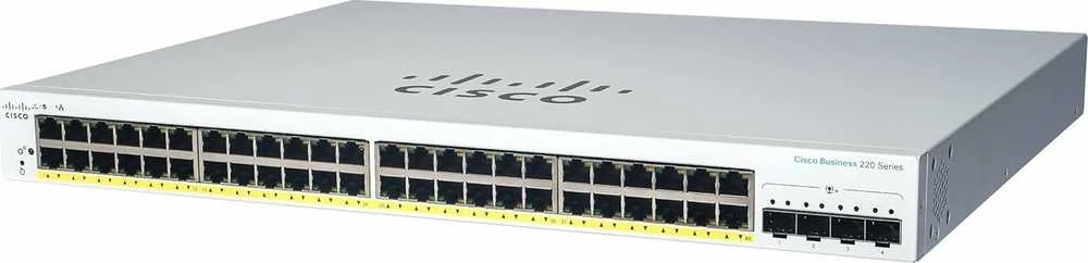 Šakotuvas Cisco CBS220 SMART 48-PORT GE POE - 4X1G SFP