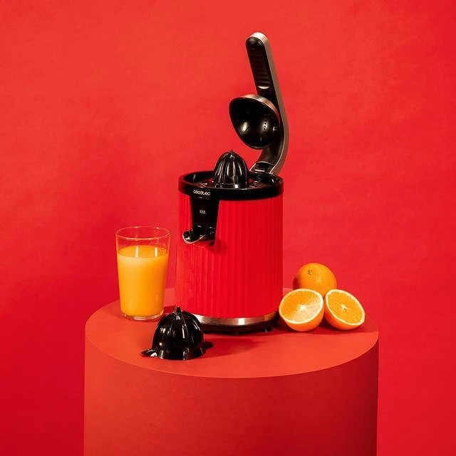 Citrusinių vaisių sulčiaspaudė Cecotec Xqueeze RetroJuice 600 Czerwona