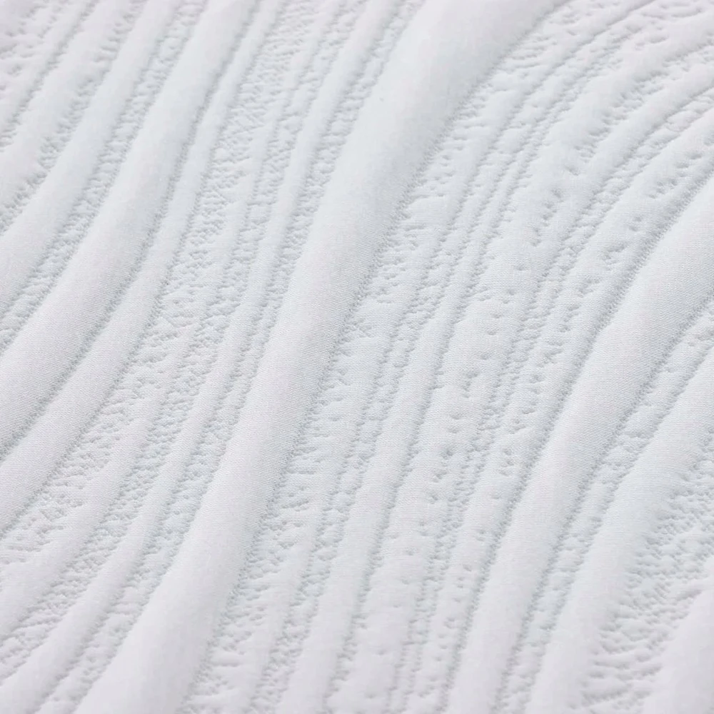 Čiužinys Balta ir pilka 200 x 200 cm Žakardinis audinys