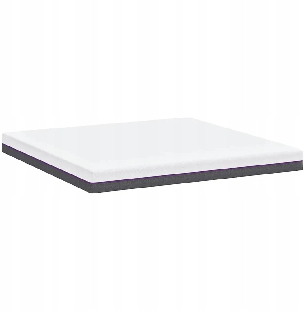 „Memory Foam“ čiužinys Vidutinis 200 x 200 cm Balta ir pilka