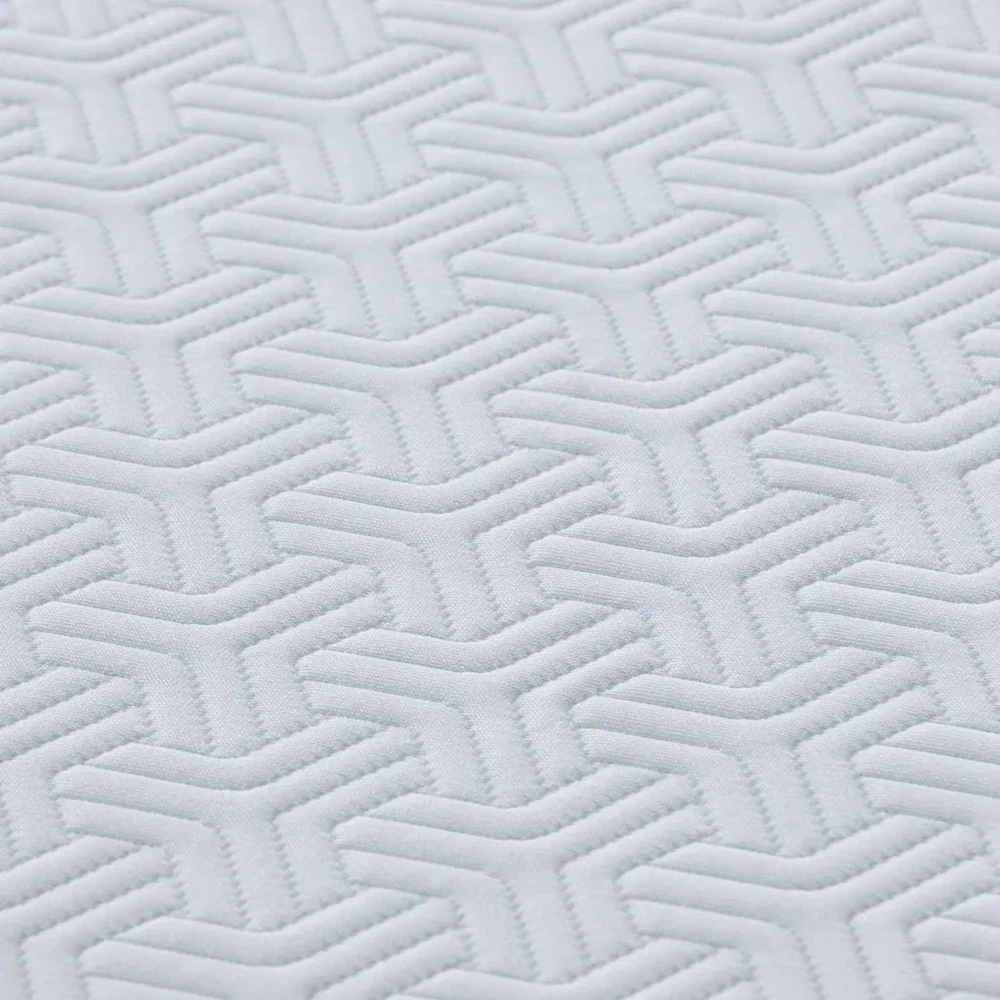 Čiužinys Balta ir pilka 90 x 190 cm Žakardinis audinys